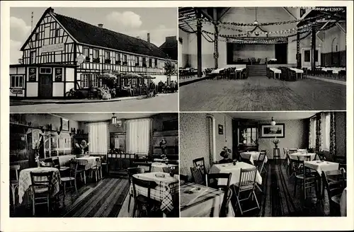 Ak Buisdorf Sankt Augustin Rhein Sieg Kreis, Gasthof Zur gemütlichen Ecke, Innenansicht