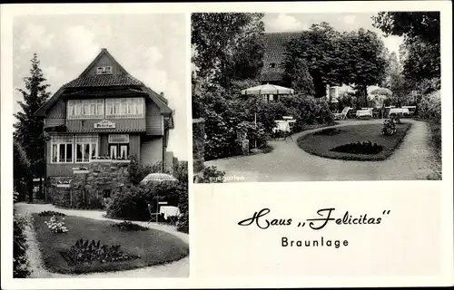 Ak Braunlage im Oberharz, Haus Felicitas