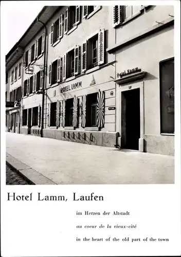 Ak Laufen Uhwiesen Kanton Zürich, Hotel Lamm