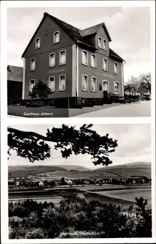 Ak Mermuth im Hunsrück, Gasthaus Johann, Panorama