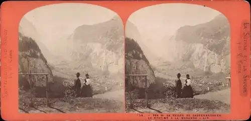 Stereo Foto Vallée de Lauterbrunnen Kanton Bern, Wengernalp