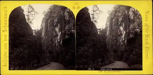 Stereo Foto Posthalde Breitnau im Schwarzwald, Höllental, Höllpass, Höllenpass