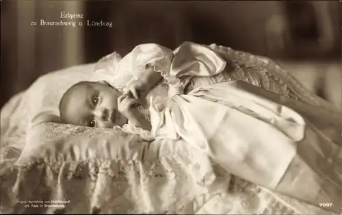 Ak Erbprinz zu Braunschweig Lüneburg, Ernst August, Kinderportrait, Liersch 7007