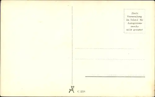 Ak Schauspieler Ernst von Klipstein, Ross 3858/2