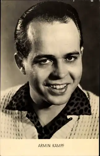 Ak Sänger Armin Kämpf, Portrait