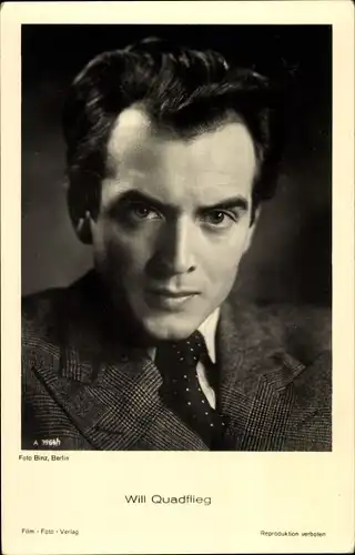 Ak Schauspieler Will Quadflieg, Portrait