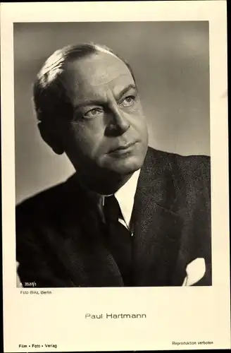 Ak Schauspieler Paul Hartmann, Portrait