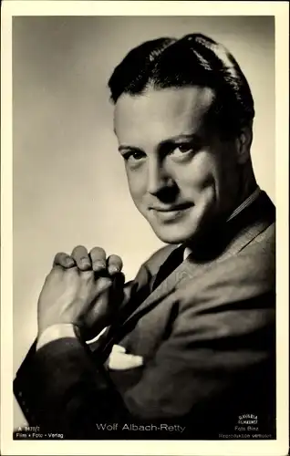 Ak Schauspieler Wolf Albach Retty, Portrait