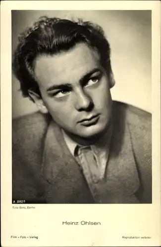 Ak Schauspieler Heinz Ohlsen, Portrait, Locken, Jackett