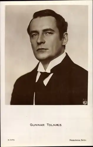 Ak Schauspieler Gunnar Tolnaes, Photochemie K 1474