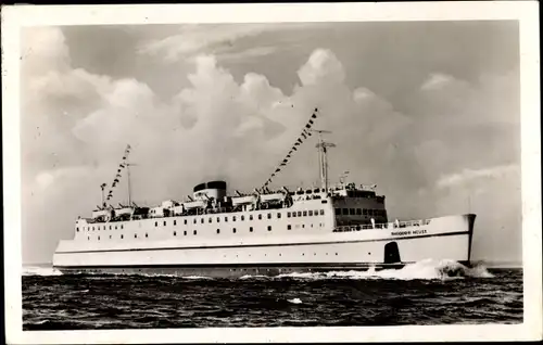 Ak Hochseefährschiff Theodor Heuss, Deutsche Bundesbahn, Ansicht Steuerbord