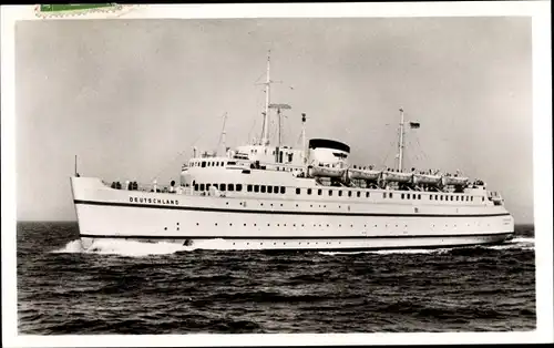 Ak Bundesbahn Hochsee Fährschiff Deutschland