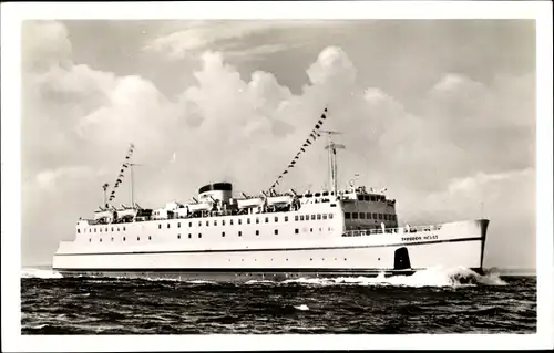 Ak Hochseefährschiff Theodor Heuss, Deutsche Bundesbahn, Ansicht Steuerbord