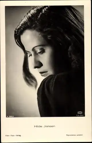 Ak Schauspielerin Hilde Jansen, Portrait