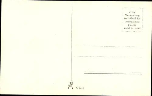Ak Schauspieler Rudolf Prack, Portrait