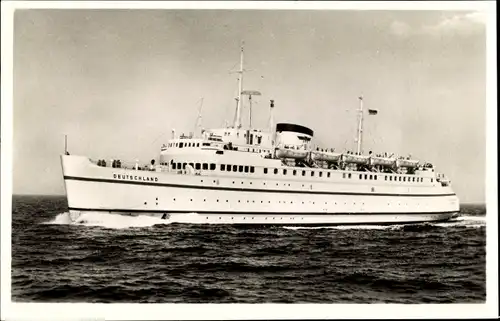 Ak Bundesbahn Hochsee Fährschiff Deutschland