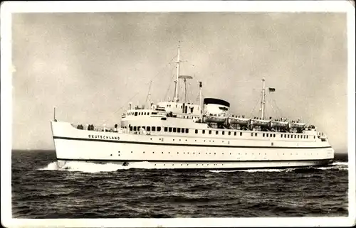 Ak Bundesbahn Hochseefährschiff Deutschland