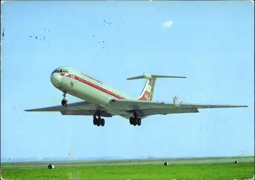 Ak Deutsches Passagierflugzeug, Interflug, Iljuschin IL 62