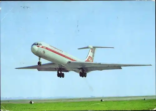 Ak Deutsches Passagierflugzeug, Interflug, Iljuschin IL 62