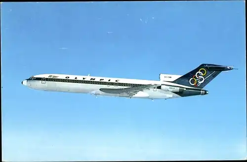 Ak Griechisches Passagierflugzeug, Olympic Airways, Boeing 727 200