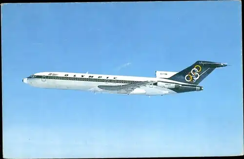 Ak Griechisches Passagierflugzeug, Olympic Airways, Boeing 727 200