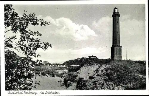 Ak Nordseebad Norderney Ostfriesland, Leuchtturm