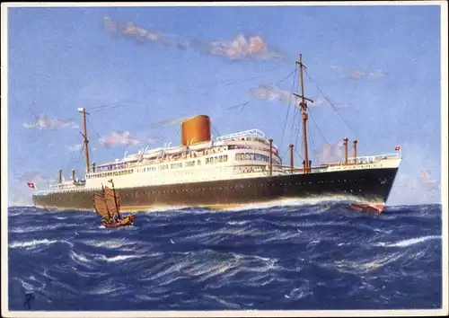 Künstler Ak Dampfer Gneisenau, Norddeutscher Lloyd