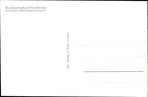 Ak Nordseebad Norderney Ostfriesland, Seewasser Wellenschwimmbad, Badegäste