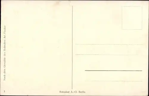 Künstler Ak Fischer, Des Volkes Dank ist euch gewiss,Kaiserin Auguste Viktoria besucht Kriegsveteran