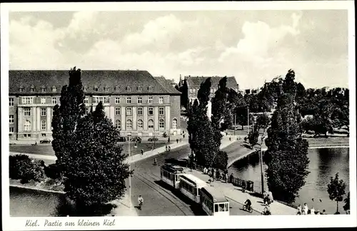 Ak Kiel Schleswig Holstein, Kleiner Kiel, Straßenbahn