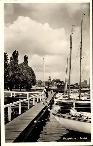 Ak Kappeln an der Schlei, Anleger, Panorama