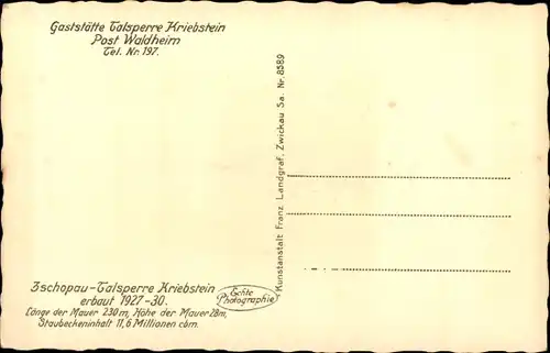 Ak Kriebstein Mittelsachsen, Zschopau Talsperre, Bootsstation, Salondampfer Wappenfels