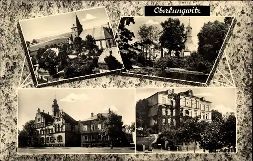 Ak Oberlungwitz in Sachsen, Kirche, Gebäude