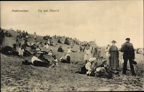 Ak Oostvoorne aan Zee Südholland, Op het Strand