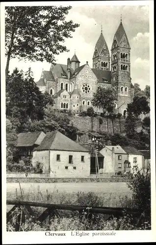 Ak Clervaux Clerf Luxembourg, Kirche