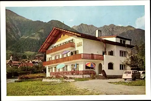 Ak Dorf Tirol Tirolo Südtirol, Pension Illmer, Außenansicht