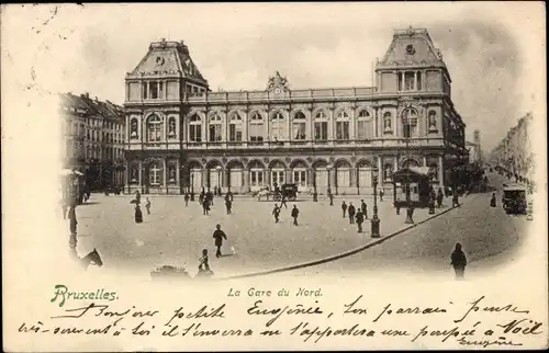 Ak Bruxelles Brüssel, La Gare du Nord