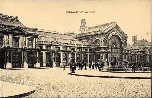 Ak Charleroi Wallonien Hennegau, La Gare