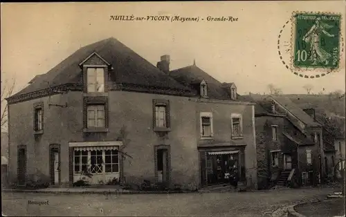 Ak Nuillé sur Vicoin Mayenne, Grande Rue
