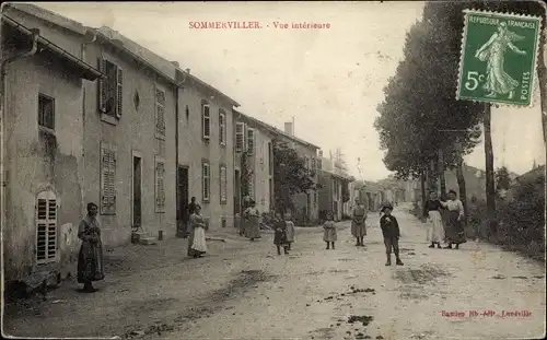 Ak Sommerviller Meurthe-et-Moselle, Vue interieure
