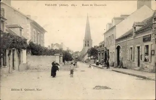 Ak Vallon en Sully Allier, Route de Chazemais
