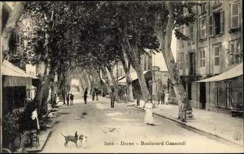 Ak Digne les Bains Alpes de Haute Provence, Boulevard Gassendi