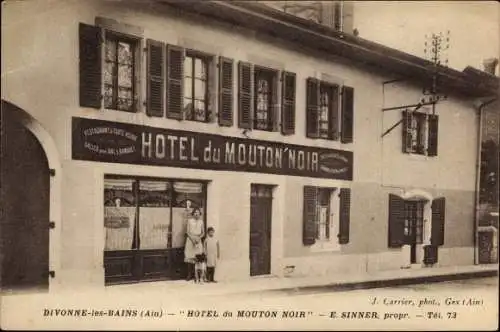 Ak Divonne les Bains Ain, Hotel du Mouton Noir