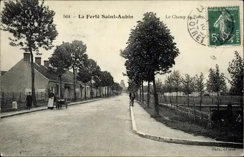 Ak La Ferté Saint Aubin Loiret, Le Champ de Foire