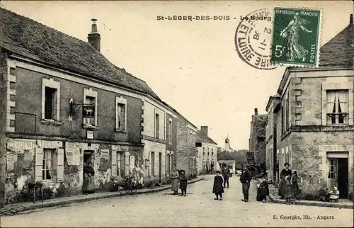 Ak Saint Léger des Bois Maine et Loire, Le Bourg