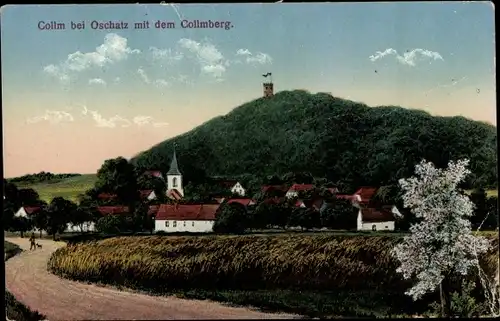 Ak Collmberg Collm Wermsdorf Sachsen, Teilansicht mit dem Collmberg