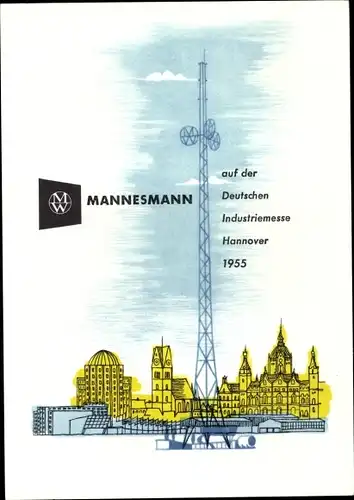 Ak Hannover in Niedersachsen, Mannesmann auf der Deutschen Industriemesse 1955