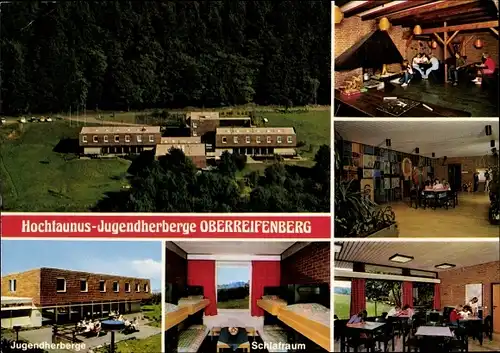 Ak Oberreifenberg Schmitten im Taunus Hessen, Hochtaunus Jugendherberge, Außenansicht, Schlafraum