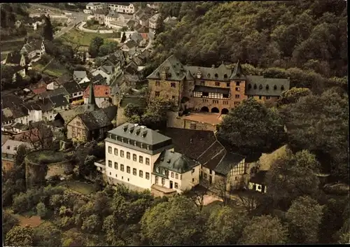 Ak Blankenheim an der Ahr Eifel, Jugendherberge Burg Blankenheim, Fliegeraufnahme