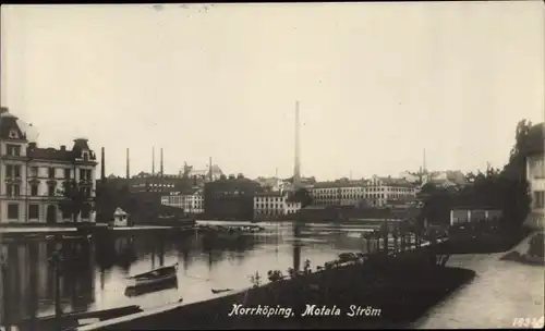 Ak Norrköping Schweden, Motala Ström
